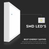 PLAFONIERA LED 24W 4000K IP44 CU SENZOR DE MISCARE