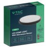 PLAFONIERA LED 30W IP44 CU SENZOR 4000K ALB NEUTRU - NEGRU
