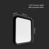 PLAFONIERA LED 36W IP44 CU SENZOR 4000K ALB NEUTRU - NEGRU