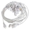 SIR ILUMINAT FESTIV CU SOCLU E27X15BUC 15M IP65 - ALB