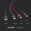CABLU 4IN1 TIP C - MICROUSB - USB - LIGHTNING 1.2M CABLU 4IN1 TIP C - MICROUSB - USB - LIGHTNING 1.2M