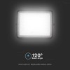 REFLECTOR CU INCARCARE SOLARA 15W 1200LM 6400K - NEGRU