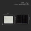 REFLECTOR CU INCARCARE SOLARA 20W 1800LM 6400K - NEGRU