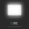 REFLECTOR CU INCARCARE SOLARA 20W 1800LM 6400K - NEGRU