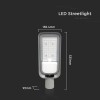 Lampa Stradala LED V-TAC, 30W, 2700 lm, Lumina Rece 6500K, Protectie IP65, Carcasa Aluminiu, Gri Lampa Stradala LED V-TAC, 30W, 2700 lm, Lumina Rece 6500K, Protectie IP65, Carcasa Aluminiu, Gri