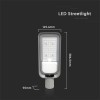 Lampă stradală LED V-TAC, 50W, lumină naturală 4000K, exterior IP65, carcasă aluminiu gri Lampă stradală LED V-TAC, 50W, lumină naturală 4000K, exterior IP65, carcasă aluminiu gri