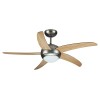 VENTILATOR TAVAN 60W CU ILUMINAT - ARGINTIU/LEMN VENTILATOR TAVAN 60W CU ILUMINAT - ARGINTIU/LEMN