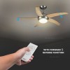 VENTILATOR TAVAN 60W CU ILUMINAT - ARGINTIU/LEMN VENTILATOR TAVAN 60W CU ILUMINAT - ARGINTIU/LEMN