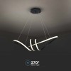CANDELABRU LED 24W 3000K 72X30X100CM - NEGRU
