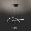 CANDELABRU LED 20W 3000K 50X100CM - NEGRU