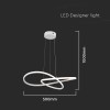 CANDELABRU LED 20W 3000K 50X100CM - ALB