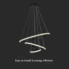 CANDELABRU LED 32W 3000K 60X40X100CM - NEGRU