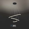 CANDELABRU LED 32W 3000K 60X40X100CM - NEGRU