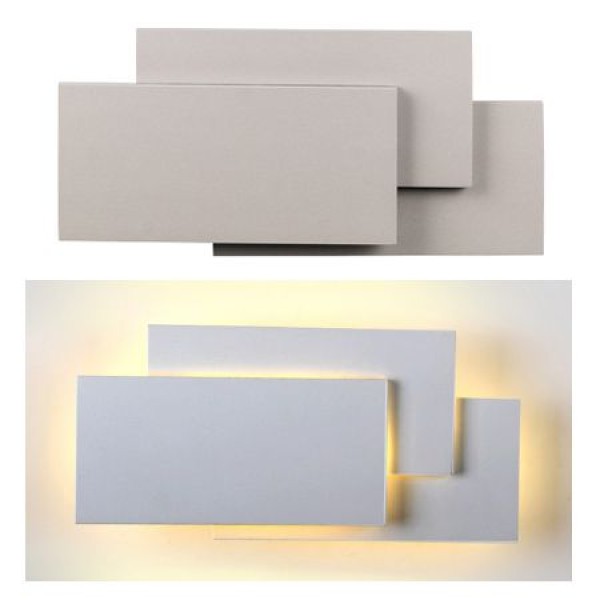 LAMPA LED MONTAJ PERETE 12W 4000K ALB NEUTRU, GRI LAMPA LED MONTAJ PERETE 12W 4000K ALB NEUTRU, GRI