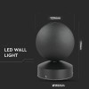 CORP ILUMINAT LED 7W IP65 3000K - NEGRU
