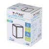 LAMPA LED 12W 3000K ALB CALD - NEGRU