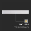 LAMPA LED 20W IP44 3000K ALB CALD - ALB