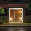 LAMPA LED 12W IP65 3000K ALB CALD - NEGRU