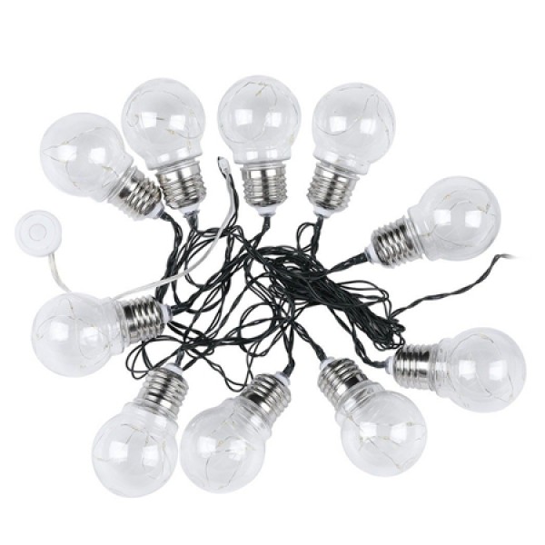 GHIRLANDA SOLARA LED 1W X 10 IP44 3000K