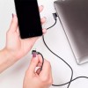 CABLU MICRO USB 1M DIAMOND EDITION - NEGRU