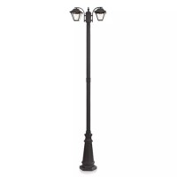 STALP ILUMINAT SOCLU 2XE27 228CM - NEGRU