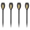 SET 4 CORP ILUMINAT GRADINA IP44 3 IN 1 EFECT FLACARA INCARCARE SOLAR