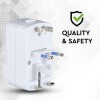Adaptor universal priza uk, us, eu cu protectie si 2usb 2.1a