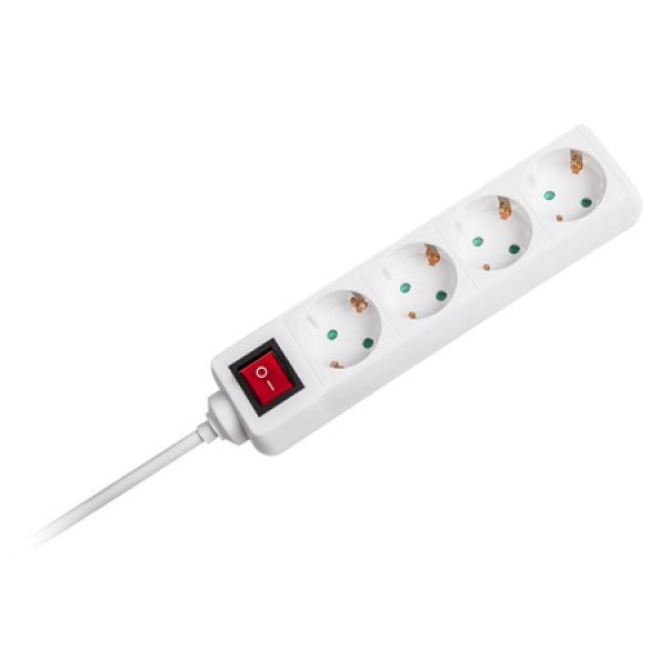PRELUNGITOR 4 CAI CU INTRERUPATOR 1.5M( 3G1.5MM2) ALB PRELUNGITOR 4 CAI CU INTRERUPATOR 1.5M( 3G1.5MM2) ALB
