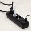 PRELUNGITOR 3 CAI + 2USB 1.5M(3G1.5MM2) NEGRU