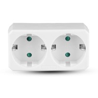 Adaptor 2 prize 2x16a max 2300w - adaptor schuko de calitate