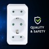 Adaptor 3 prize 2x2.5a si 1x16a max 3680w - usoare si eficiente Adaptor 3 prize 2x2.5a si 1x16a max 3680w - usoare si eficiente