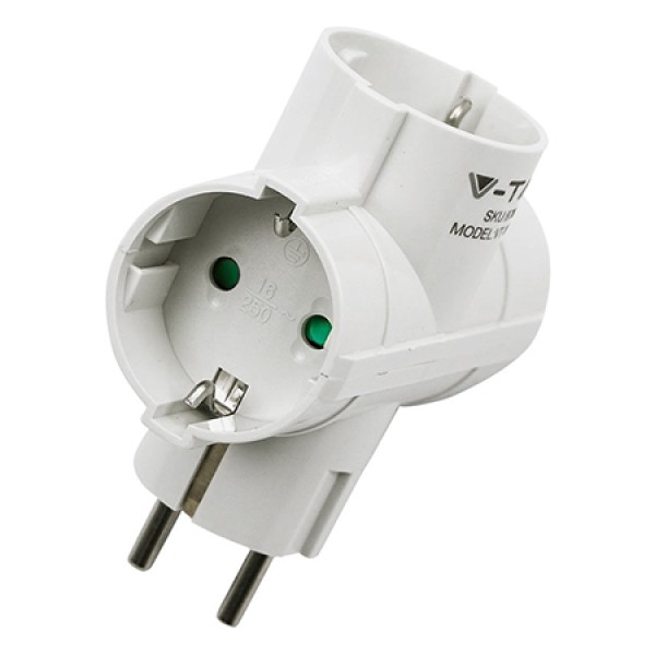 Adaptor 3 prize 3x16a max 3680w - adaptor priza schuko Adaptor 3 prize 3x16a max 3680w - adaptor priza schuko
