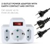 Adaptor 3 prize cu intrerupator 16a max 3680w Adaptor 3 prize cu intrerupator 16a max 3680w