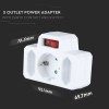 Adaptor 3 prize cu intrerupator 16a max 3680w Adaptor 3 prize cu intrerupator 16a max 3680w