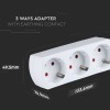 Adaptor 3 prize 3x16a max 3680w - soluția ideală pentru conexiuni electrice Adaptor 3 prize 3x16a max 3680w - soluția ideală pentru conexiuni electrice