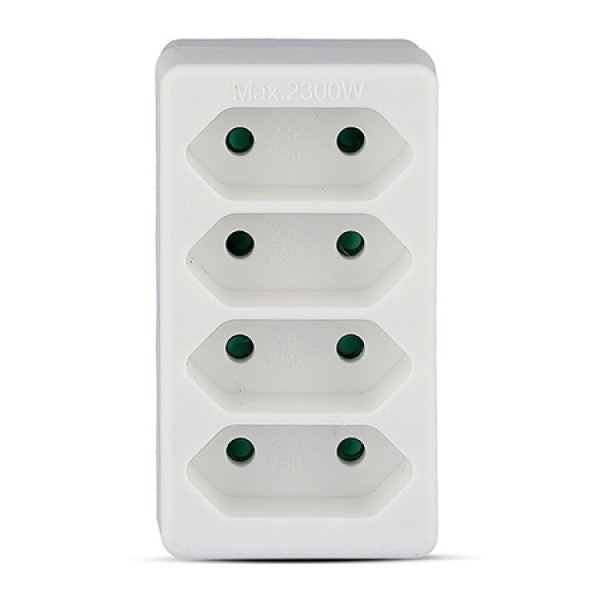 Adaptor 4 prize 4x2.5a max 2300w - adaptor electric de înaltă capacitate Adaptor 4 prize 4x2.5a max 2300w - adaptor electric de înaltă capacitate