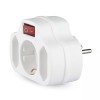 Adaptor 3 prize cu intrerupator 3x16a max 3500w