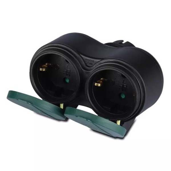 Adaptor de exterior 2cai 16a ip44 - siguranță și versatilitate