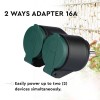 Adaptor de exterior 2cai 16a ip44 - siguranță și versatilitate