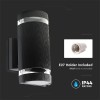 LAMPA PERETE SOCLU E27 IP44 - NEGRU