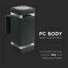LAMPA PERETE SOCLU E27 IP44 - NEGRU