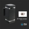 LAMPA PERETE SOCLU E27 IP44 - NEGRU