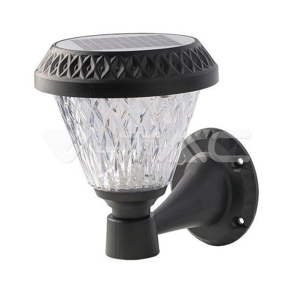 CORP ILUMINAT LED CU INCARCARE SOLARA 0.8W 3IN1 IP44 - NEGRU