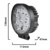 PROIECTOR LED 12/24V 27W 1800LM IP67