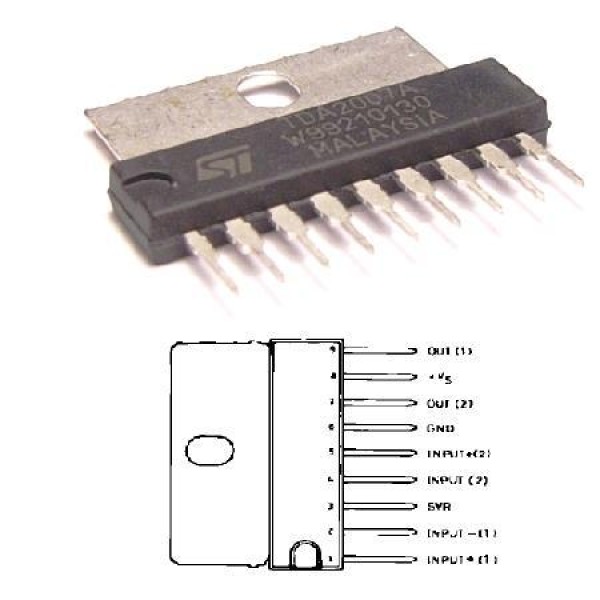 Amplificator audio stereo 2x7 w - componente electronice de calitate Amplificator audio stereo 2x7 w - componente electronice de calitate
