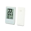 Stație meteo wireless alb - monitorizare temperatură interior/exterior 60m Stație meteo wireless alb - monitorizare temperatură interior/exterior 60m