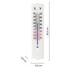 Termometru de interior/exterior velamp, 20cm, plastic alb, -40 la +50°c