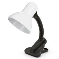 LAMPA CU PRINDERE TIP CLAMA CU SOCLU E27 - ALB/NEGRU