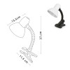 LAMPA CU PRINDERE TIP CLAMA CU SOCLU E27 - ALB/NEGRU LAMPA CU PRINDERE TIP CLAMA CU SOCLU E27 - ALB/NEGRU