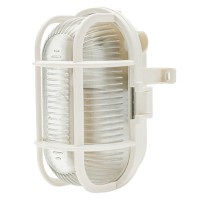 LAMPA DE PERETE/TAVAN CU SOCLU E27 IP44  - ALB